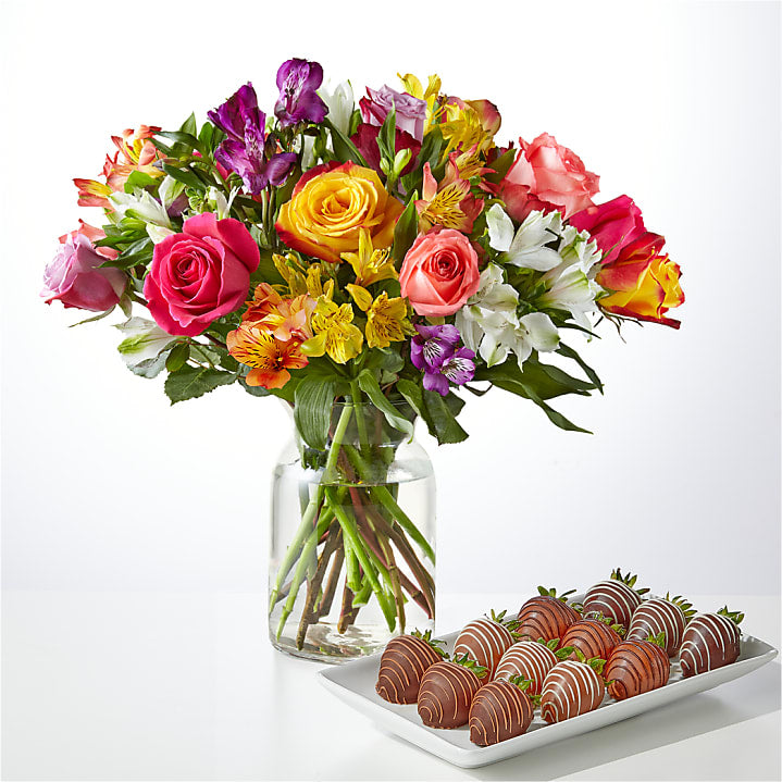 product image for Smiles & Sunshine Bouquet and Berry Bundle
