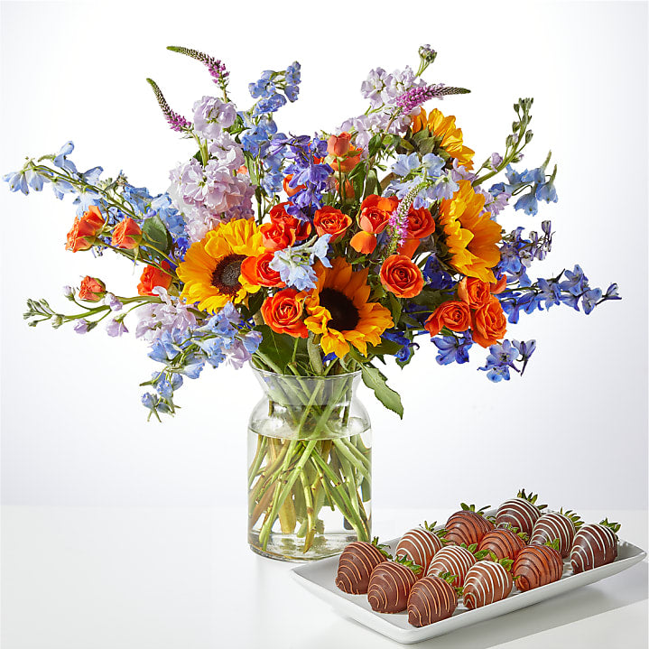 product image for The Full Nest Bouquet and Berry Bundle