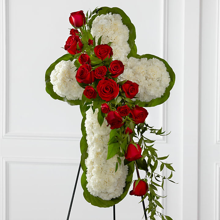 product image for Floral Cross Easel