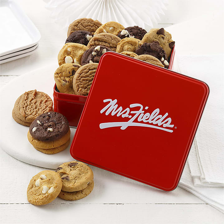 product image for Mrs. Fields 24 Nibblers® Bite-Sized Cookies Signature Mini Tin