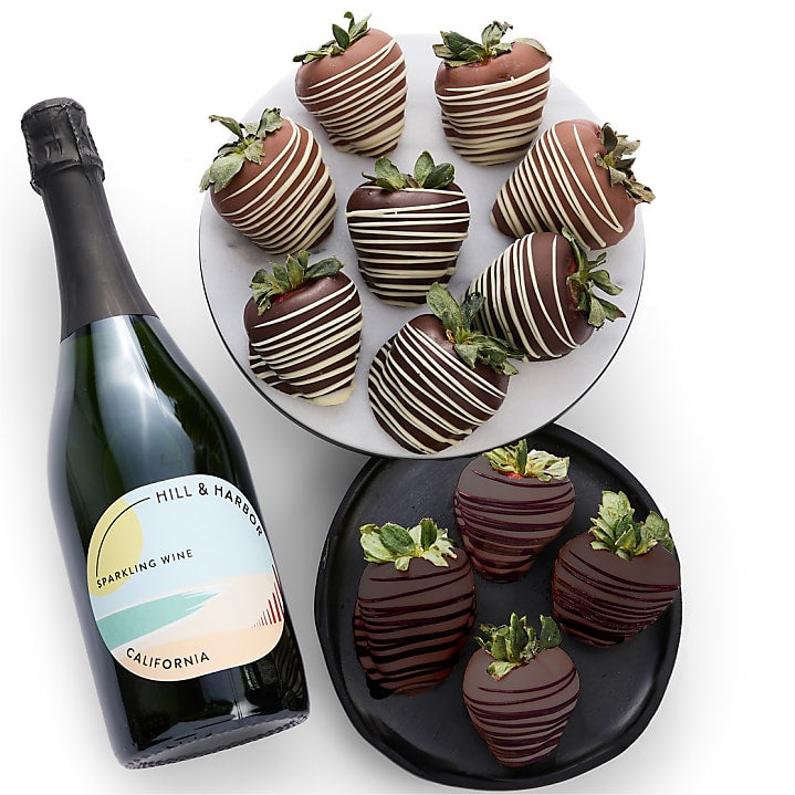 product image for Belgian Chocolate Dipped Strawberries & Wine